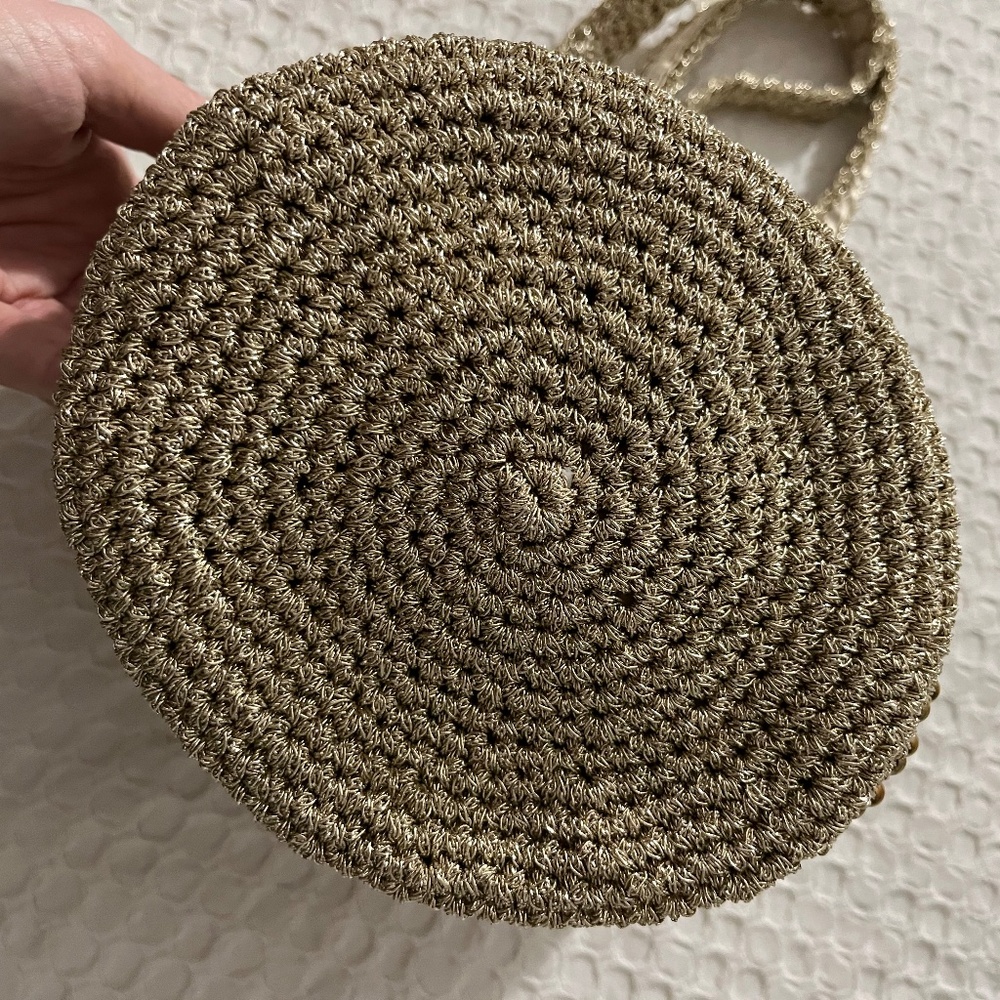 Zara Gold Beaded Bucket Bag - Picture 8 of 9